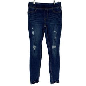 Old Navy Womens Rockstar Jegging Jeans Sz 8 Distress Skinny Pullon Elastic 2765